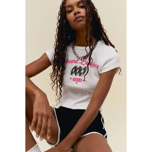 Daydreamer Record Breaker Pointelle Tee S - Picture 2 of 7